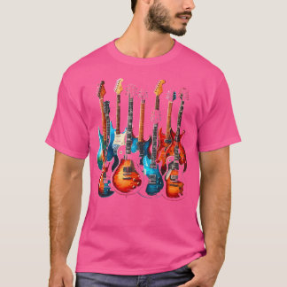 ギタズギタリスト音楽ギター Tシャツ