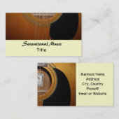 ギタズセンセーショナル音楽 名刺 (正面/裏面)