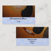 ギタズセンセーショナル音楽 名刺 (正面/裏面)