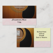 ギタズセンセーショナル音楽 名刺 (正面/裏面)