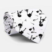 ギタズロック白黒タイ2 ネクタイ (ロール)