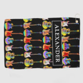 ギタパタカラフルーンの名前の追加 ゴルフタオル (横)