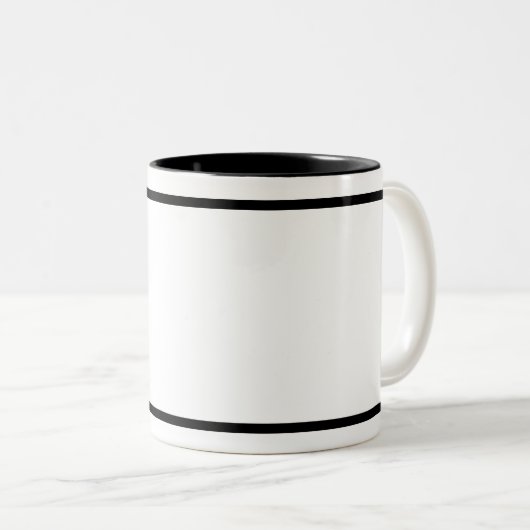 ギタパーソナライズされたリスト用ギターギフトマグ ツートーンマグカップ (正面右)