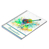 ギタパーソナライズされたーとコード（ばちゃばちゃ）跳ねる ノートブック (左側)