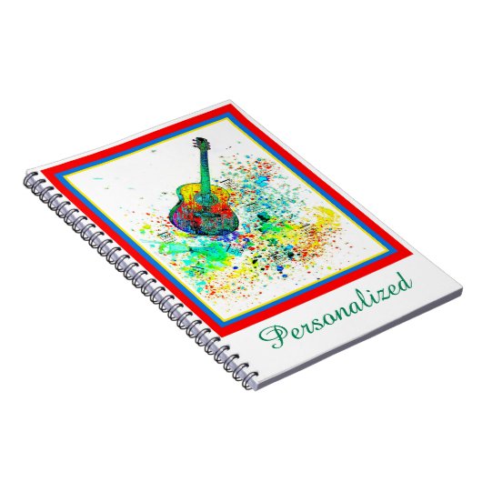 ギタパーソナライズされたーとコード(ばちゃばちゃ)跳ねる ノートブック (右側)