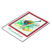 ギタパーソナライズされたーとコード(ばちゃばちゃ)跳ねる ノートブック (左側)