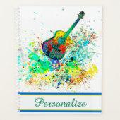 ギタパーソナライズされたーとコード（ばちゃばちゃ）跳ねる プランナー手帳 (正面)