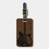 ギタパーソナライズされたーをテーマにした音楽ラゲージタグ ラゲッジタグ (正面縦)