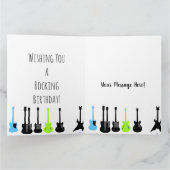 ギタパーソナライズされたーテーマ30th Birthday Card サンキューカード (内部)