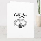 ギタパーソナライズされたーテーマ30th Birthday Card サンキューカード (裏面)