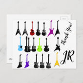 ギタパーソナライズされたープリント ポストカード (正面/裏面)