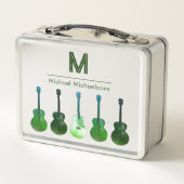 ギタパーソナライズされたー名(緑) メタルランチボックス (裏面)