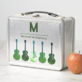 ギタパーソナライズされたー名(緑) メタルランチボックス (インサイチュ)