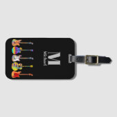 ギタファンキーサイケデリックーモノグラム ラゲッジタグ (正面横)