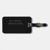 ギタファンキーポップ・アートのー音楽楽器 ラゲッジタグ (裏面横)