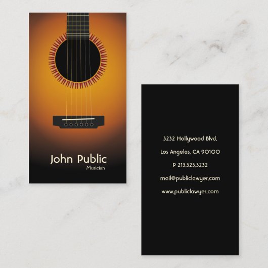 ギタモダンエレガントーミュージシャン 名刺 (正面/裏面)