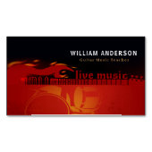 ギタモダンー先生電気・音響レッスン マグネット名刺 (正面)