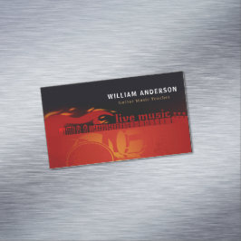 ギタモダンー先生電気・音響レッスン マグネット名刺