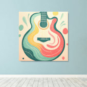 ギタモダンー抽象芸術幾何学図形 キャンバスプリント (インサイチュ (ウッドフロア))