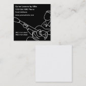 ギタユニークーレッスンの名刺 スクエア名刺 (正面/裏面)