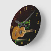 ギタラエスパニョラコンGiralda de Sevilla y新羅。 ラウンド壁時計 (傾斜)