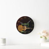 ギタラエスパニョラコンGiralda de Sevilla y新羅。 ラウンド壁時計 (ホーム)