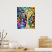 ギタラス抽象概念 ポスター (キッチン)