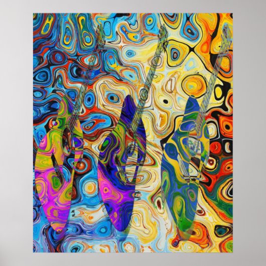 ギタラス抽象概念 ポスター (正面)