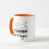 ギタランニングー選手に気さくされるの犬 マグカップ (正面左)