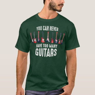 ギタリおもしろいストのシャツは絶対に多すぎない Tシャツ