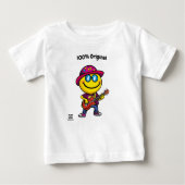 ギタリクールスト絵文字 – おもしろいとフ鮮やかル体 ベビーTシャツ (正面)
