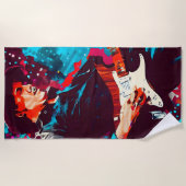 ギタリクールスト ビーチタオル (正面)