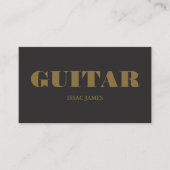 ギタリスタイリッシュスト、プロフェッショナルミュージシャン 名刺 (正面)