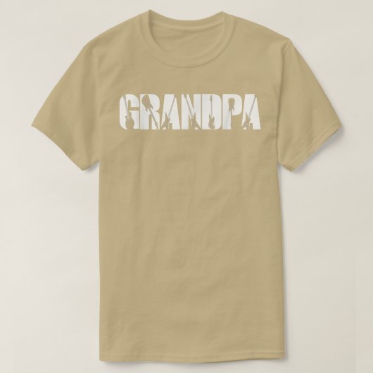 ギタリストおじいちゃんおもしろいミュージックギター愛好家の父親 Tシャツ (デザイン正面)