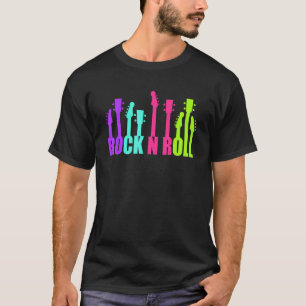 ギタリストことわざロックアンドロールギタームジックアコースト Tシャツ