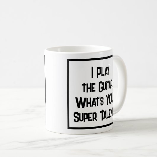 ギタリストすごいの才能。ギタープレーヤー コーヒーマグカップ (正面右)