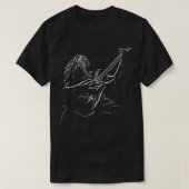 ギタリストにギタ学ート買・ミュージック Tシャツ (デザイン正面)