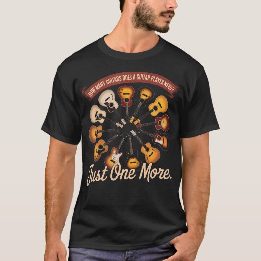 ギタリストに必要なギターの本数は果たして Tシャツ (正面)