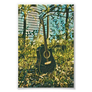 ギタリストのためのギターギフト フォトプリント           
