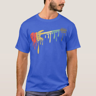 ギタリストのためのベースのギターアートミュージシャンバスストプラ Tシャツ