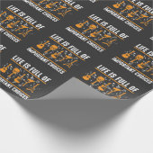 ギタリストのエレクトリック·アコースティック·ギターの音符 ラッピングペーパー (角)