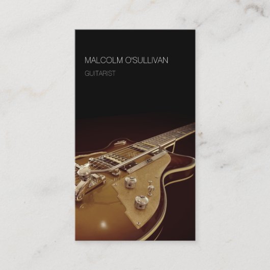 ギタリストのギタープレーヤー 名刺 (正面)