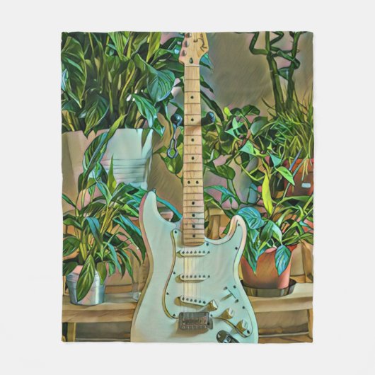ギタリストのギフト フリースブランケット (正面)