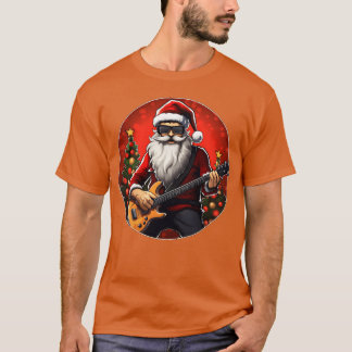 ギタリストのクリスマスファミリー Tシャツ