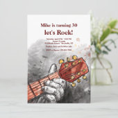 ギタリストのハンド招待状 招待状 (スタンド正面)