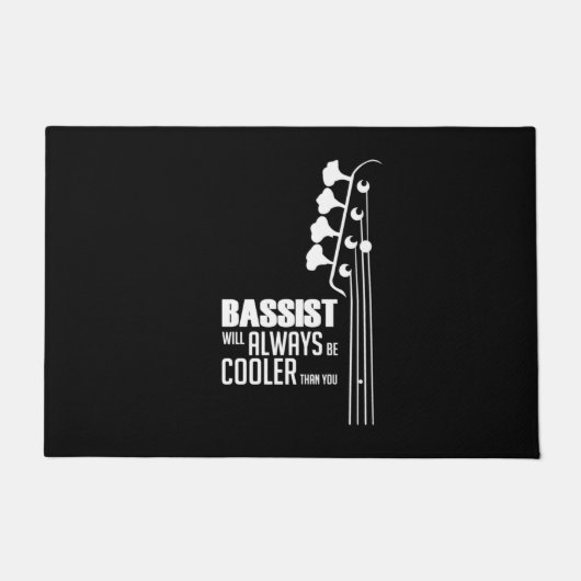 ギタリストのバスストはクール常にお前のクリスマスよりも ドアマット (正面)