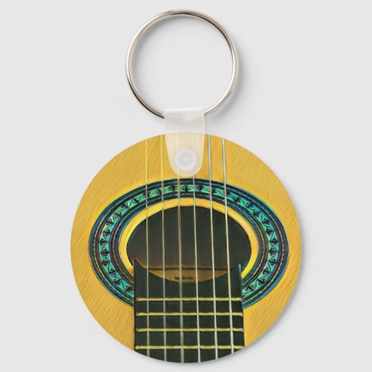ギタリストのボーイフレンドへの贈り物 キーホルダー (正面)