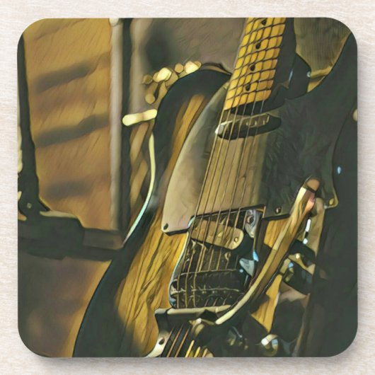ギタリストのボーイフレンドへの贈り物 コースター (正面)