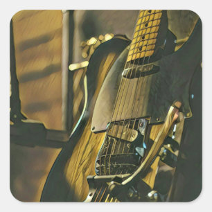 ギタリストのボーイフレンドへの贈り物 スクエアシール