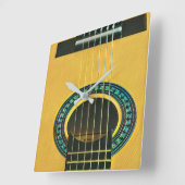 ギタリストのボーイフレンドへの贈り物 スクエア壁時計 (傾斜)